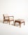 Model 109 armchair designed by ole wanscher for france & daverkosen in the 1950s, complete with matching footstool. It...