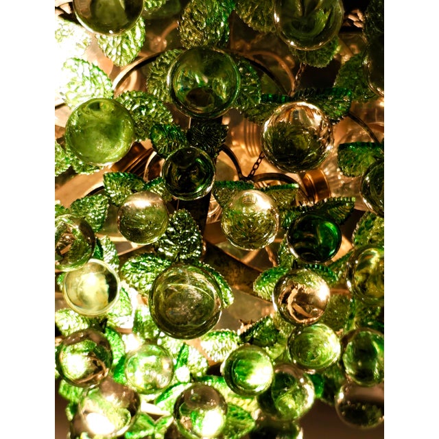 Vintage Italian Crystal Ceiling Lamp, 1960s For Sale - Image 15 of 18