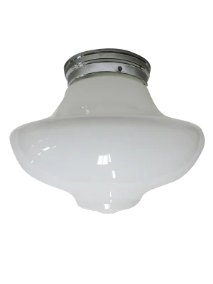 Large Schoolhouse Bell-Shape Ceiling Glass Globe Pendant