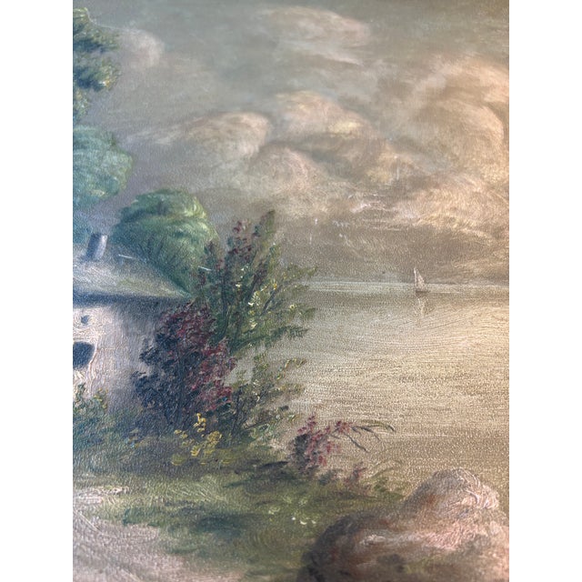 1900 - 1909 Late 19th Century Oil Painting on Original Academy Board | Circa 1890–1905 For Sale - Image 5 of 10