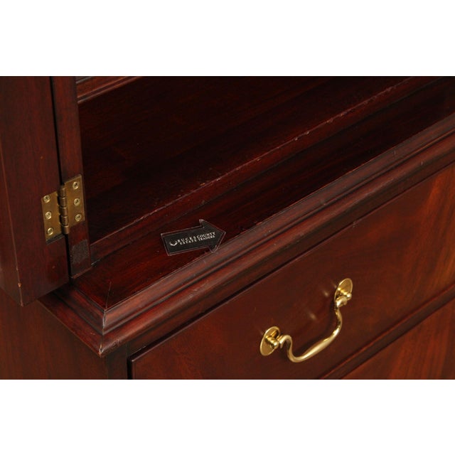 Henkel Harris Georgian Style Mahogany Armoire For Sale - Image 10 of 18