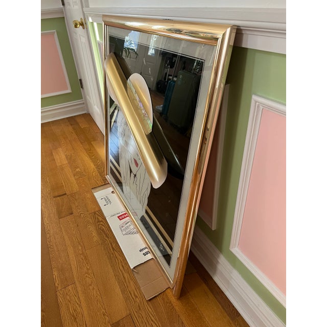 Vintage Postmodern 3D Golden Lady Portrait Brass Art For Sale In New York - Image 6 of 12