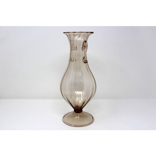Traditional Soffiato Murano Glass Vase For Sale - Image 3 of 5