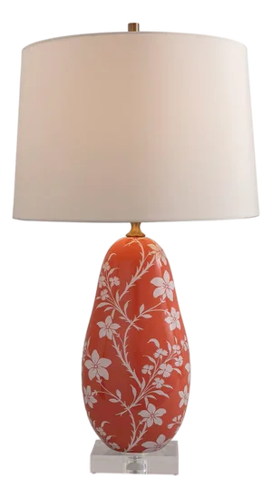 Williamsburg for Port 68 Floral Vine Lamp, Coral