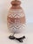 Vintage 1980s Southwestern-Style Terracotta Pottery Base W/ Teepee & Mountains Table Lamp For Sale In Boston - Image 6 of 10