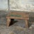 Brutalist Small Occasional Stool in Upcycled Teak with Traces of Green Chrome on the Top, 1990s For Sale - Image 3 of 11