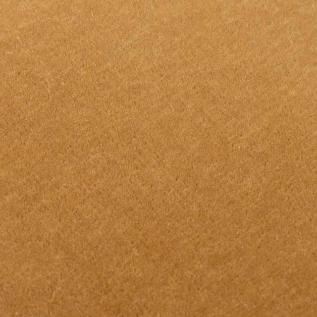 Not Yet Made - Made To Order Panoplie Iron Loop Stool, Camel Mohair For Sale - Image 5 of 11