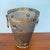 Beautiful, large, and elegant umbrella stand in Mid-Century Regency style, made of gilded metal. Made in Italy. Crafted...
