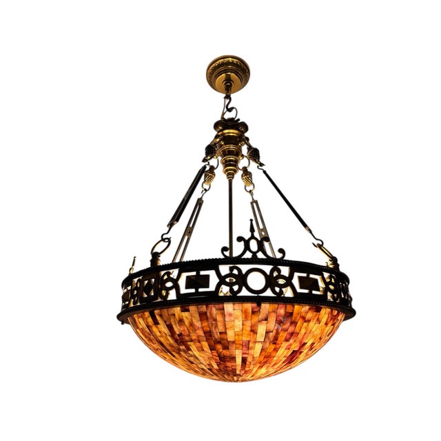 Late 20th Century Maitland Smith Empire Chandelier For Sale - Image 9 of 12