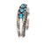 6 1/8" Eunice Claw Navajo Sterling Atkinsons Trading Post High Grade Turquoise Cuff Bracelet For Sale - Image 4 of 10