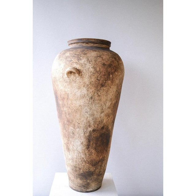 Dolium Vase in Stoneware, Slip & Oxydes by Robin Kerr Unique Piece Dimensions: D 51 x W 51 x H 92 cm. Materials:...