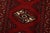 Turkmen Runner 2’7” X 9’8” Red Wool Vintage Tribal Hand-Knotted Oriental Rug For Sale - Image 4 of 12