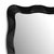 Fun wave design teak wood full length mirror with matte black finish. Carved with beautiful flowing subtle dimension. Each...
