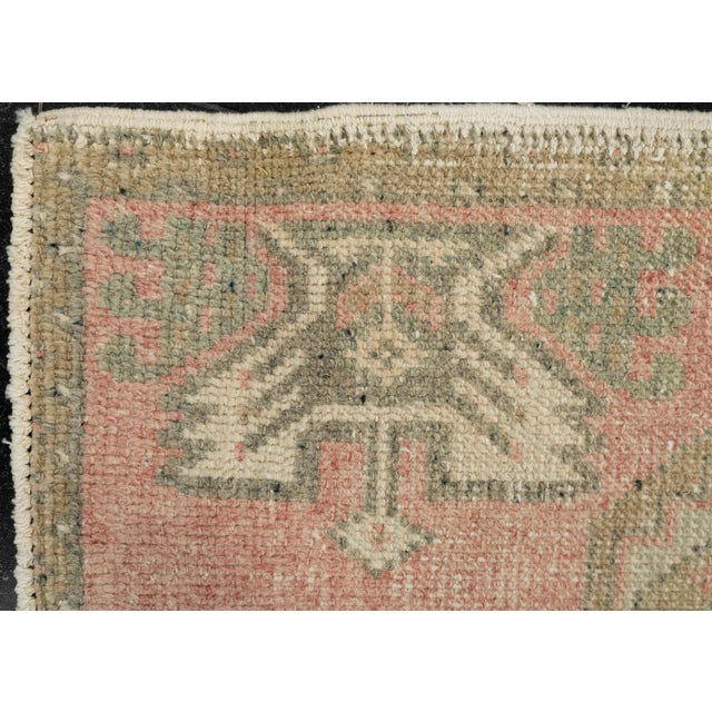 Early 21st Century Turkish Mini Rug Oriental Hand Knotted Vintage Rug 1'9" x 3'4" #21138 For Sale - Image 5 of 8