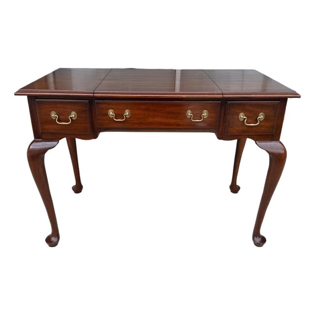 1980s Henkel Harris Solid Mahogany Vanity Model No. 2704 For Sale
