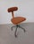 Restored Office or Workshop Chair Reupholstered in Leather from Fritz Hansen, 1940s For Sale - Image 8 of 11