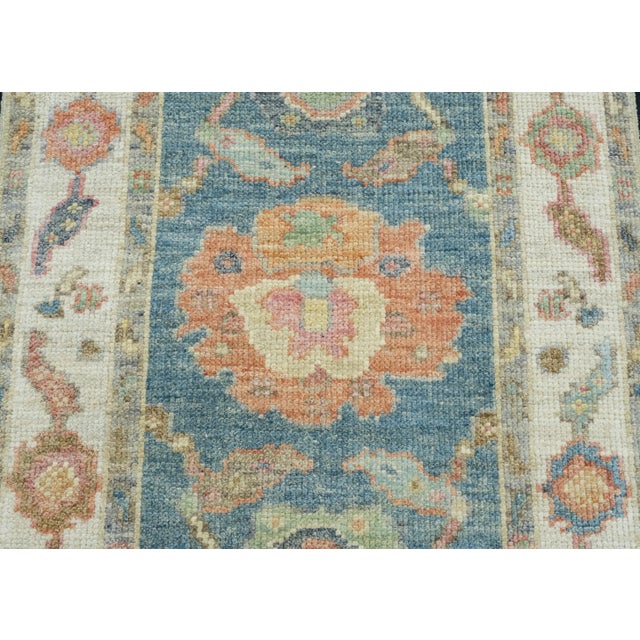 Turkish Oushak Runner Rug 2'3" x 5'8" #17274 For Sale - Image 4 of 8