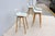 Danish Modern Iskos-Berlin for Muuto Leather Fiber Bar Stools Oak Base, Set of 4 For Sale In New York - Image 6 of 18