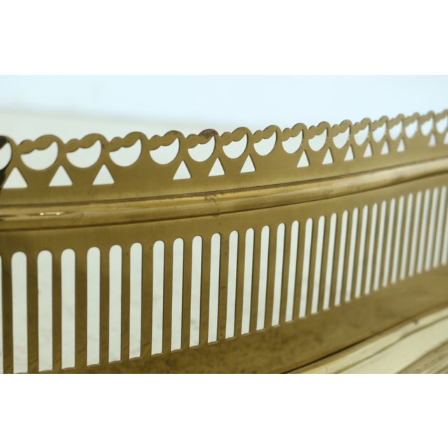 Virginia Metalcrafters Colonial Williamsburg Brass Fireplace Fender