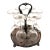 Silver Plate Cordial Glass Holder for Your Barcart For Sale