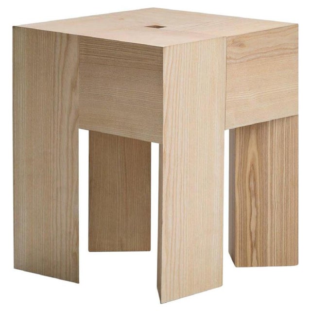 Triangle Wood Stool by Aldo Bakker for Karakter For Sale - Image 9 of 9