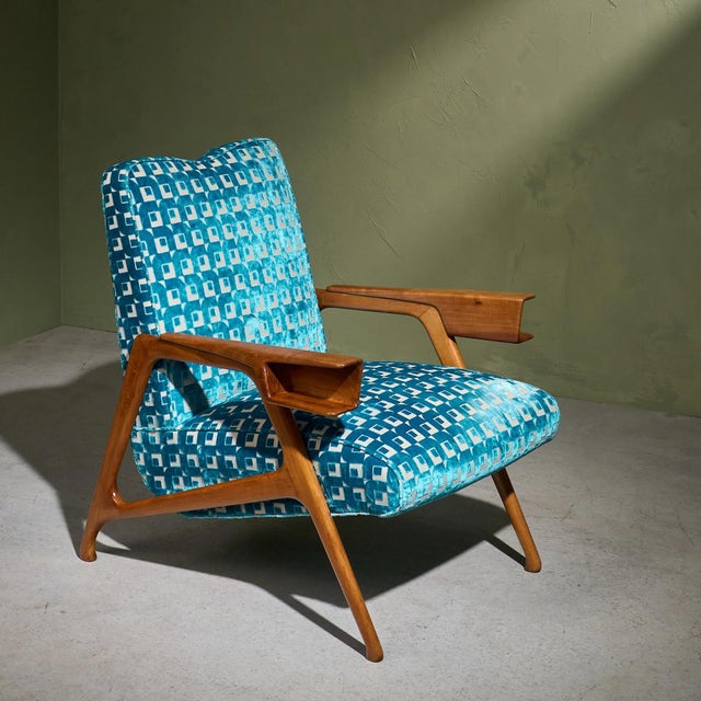 Mid-Century Modern Sculptural Lounge Chair by Augusto Romano, Italy, 1940s For Sale - Image 3 of 14