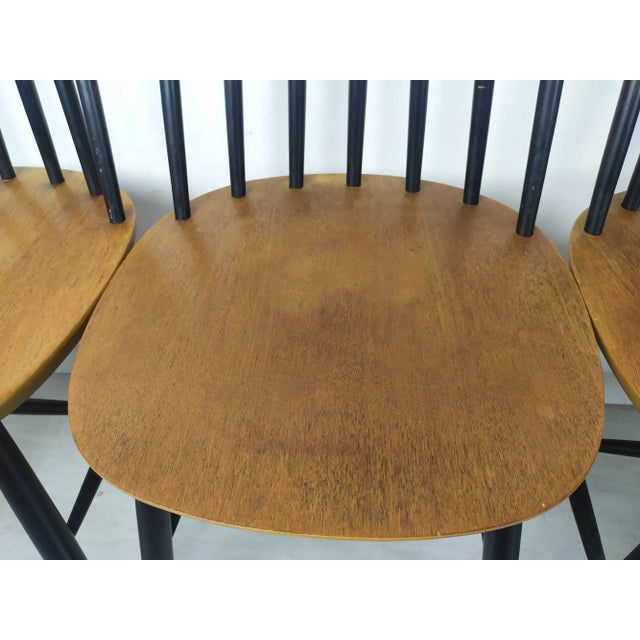 Black Fannett Dining Chairs by Ilmari Tapiovaara, Set of 6 For Sale - Image 8 of 18
