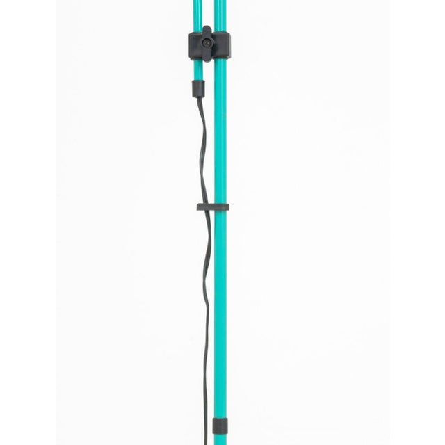 Late 20th Century Modern Green Enameled Adjustable Floor Lamp For Sale - Image 5 of 8