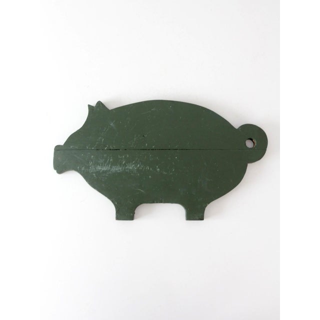 Antique Primitive Pig Kitchen Board For Sale - Image 11 of 11