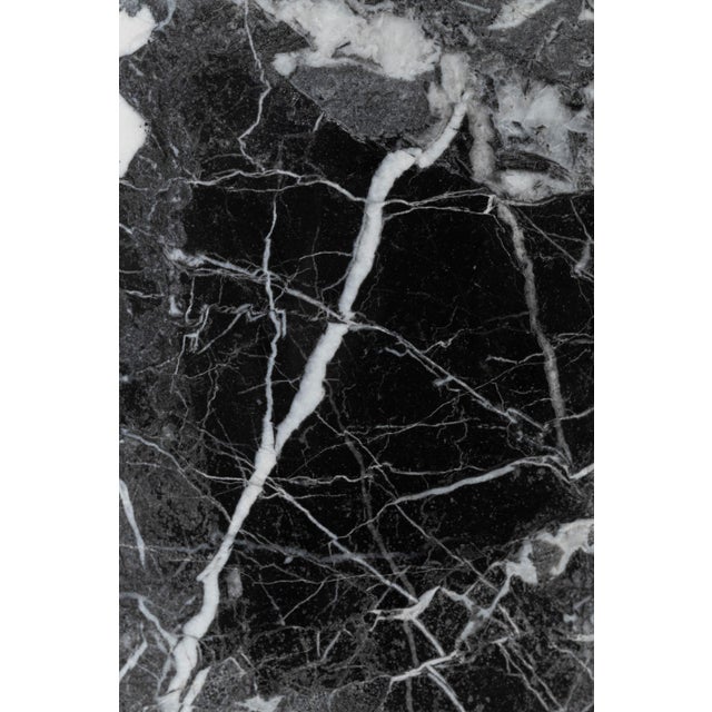 Black Modern Coffee Table in Natural Italian Marble by Karen Chekerdjian For Sale - Image 8 of 8