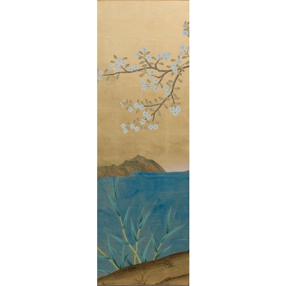 Commodity: unframed hand-painted wall artwork( no frame) Handicrafts: 100% hand-painting Wallpaper material: Gilded-Paper...