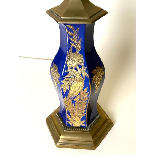 Porcelain and Brass Table Lamp from Rosenthal, Germany, 1920s For Sale - Image 14 of 18