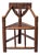 19th Century Welsh or English Folk Art Oak Corner Armchair For Sale
