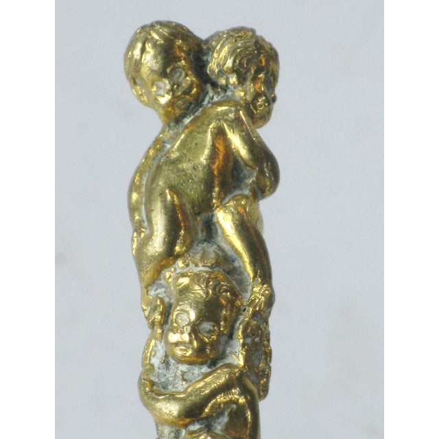 Gold Butter Knife Gilt Bronze Children Antique Victorian For Sale - Image 8 of 16