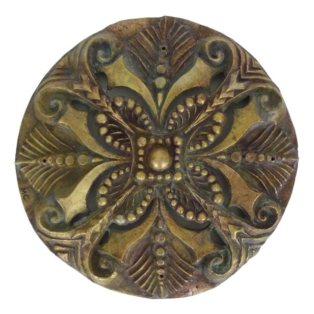 Large Wall Light in Openwork Bronze from MC, 1890s For Sale