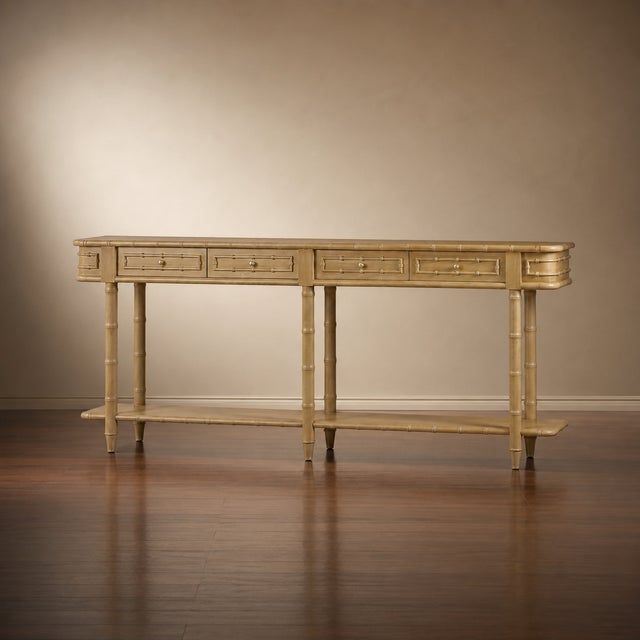 Fruitwood Finish blends timeless Hollywood Regency style with subtle mid-century and Brighton Pavilion influences....