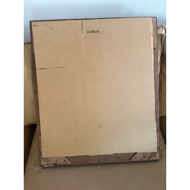 1980s Antique Handmade Black Frame With Black and White Paper Collage For Sale - Image 5 of 5