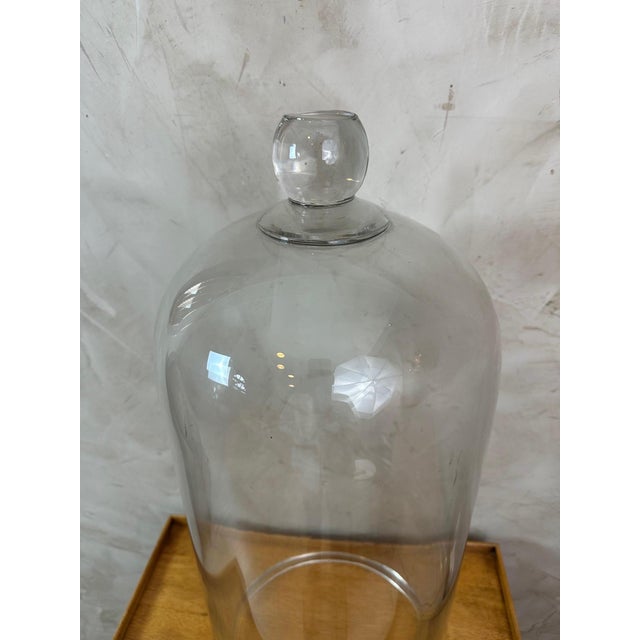 Large Bubbled Glass Bell, 1940s For Sale - Image 9 of 13