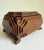 Wood Antique Tramp Art Box With Scalloped Corners For Sale - Image 7 of 16