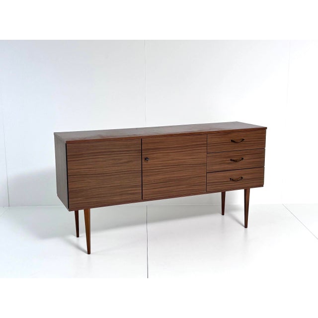 Brown Mid-Century Sideboard in Walnut Veneer, 1960s For Sale - Image 8 of 12
