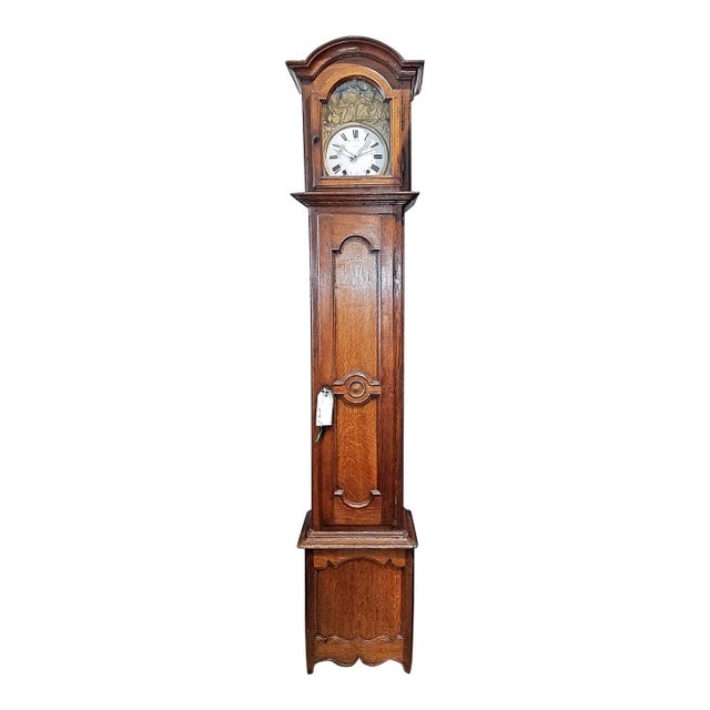 18c French Country Tall Case Grandfather Clock For Sale
