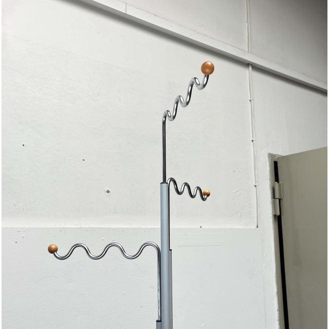 A delicate coat rack by D-Tec, designed by Markus Börgens in the 1980s. A highly functional and elegant coat rack in a...