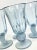 Mid 20th Century Frosted Blue Seashell Goblets- Set of Four For Sale - Image 5 of 12