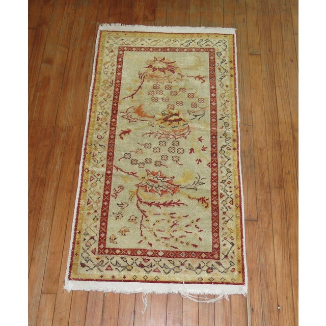 Turkish Mini Turkish Anatolian Rug For Sale - Image 3 of 4