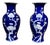Pair Chinese Porcelain Cobalt Vases, Early 20th Century For Sale