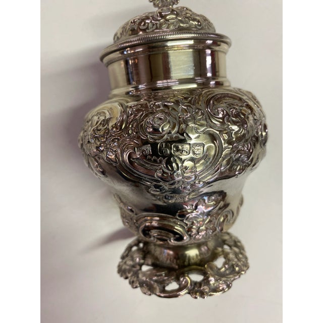 English Sterling Tea Caddy by George Smith, Circa 1783 For Sale - Image 9 of 9