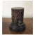 Antique 19th century Grand Tour rouge specimen marble display column pedestal with slate base. Measures 4 1/4" tall x 3...