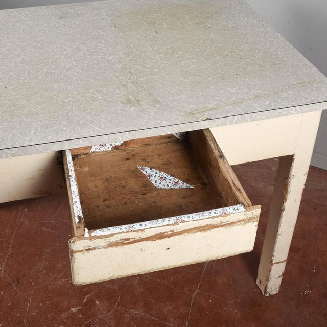 Mid-Century Modern Kitchen Table with Formica Top, 1950s For Sale - Image 3 of 18