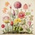 English Antique Botanical Garden Study - Natural History Fine Art Print For Sale - Image 3 of 4
