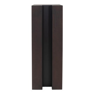 Bertoia Black Wooden Display Pedestal- Tall For Sale